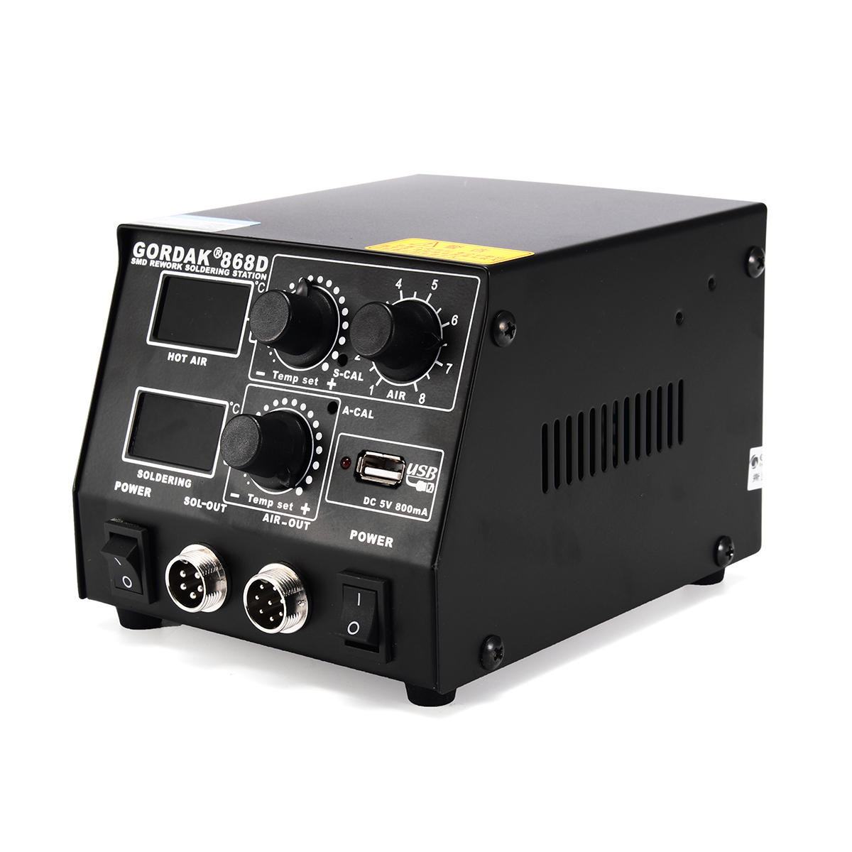 Gordak Double Digital Soldering And Rework Station 868D