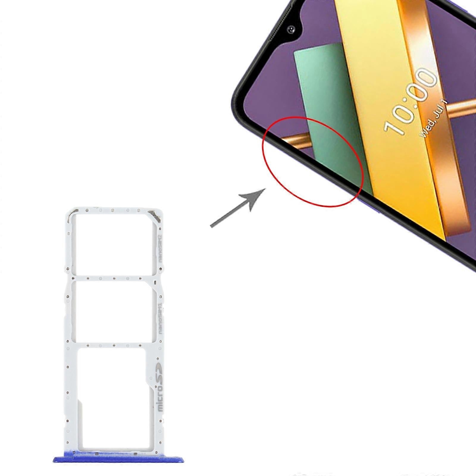SIM Card Tray + SIM Card Tray + Micro SD Card Tray for LG K22