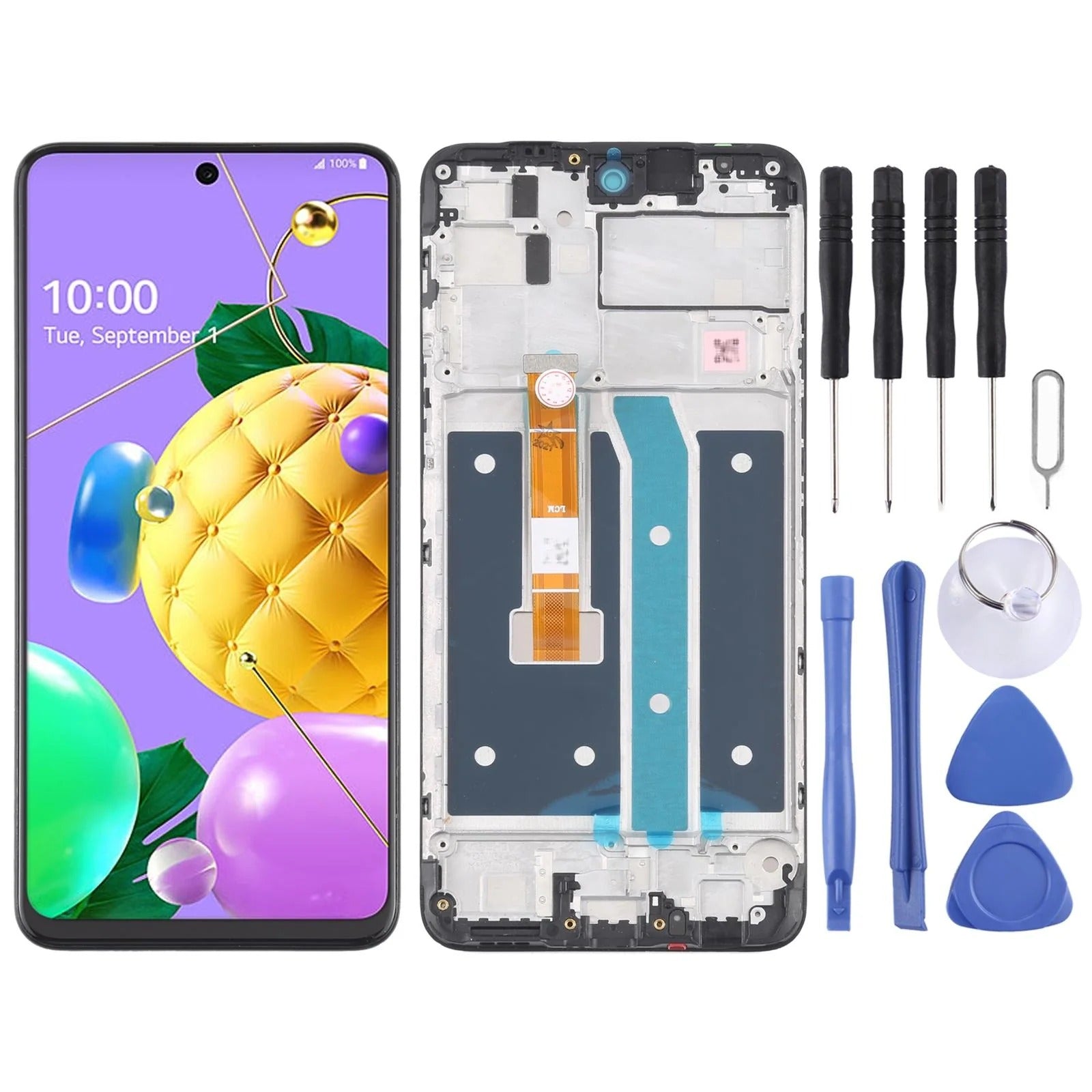 LG K52/K62/Q52 LCD Screen & Digitizer Assembly with Frame