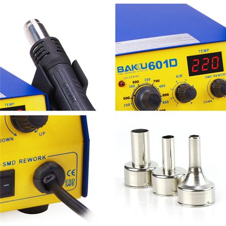 BAKU BK-601D AC 220V LED Display 2 in 1 Soldering Station