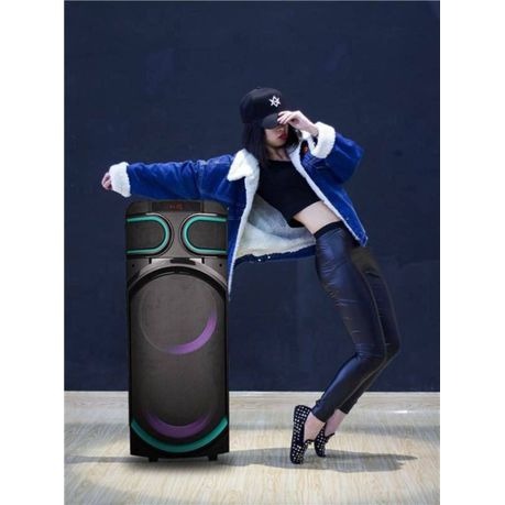 GF701 Nesty Bluetooth Speaker with Wireless Microphone, Speaker with LED Lights