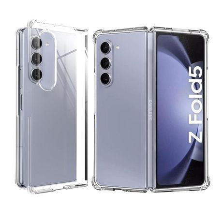 Shockproof Clear Protective Case for Samsung Galaxy Z Fold 5, Anti-Fall Gel Pouch Phone Cover