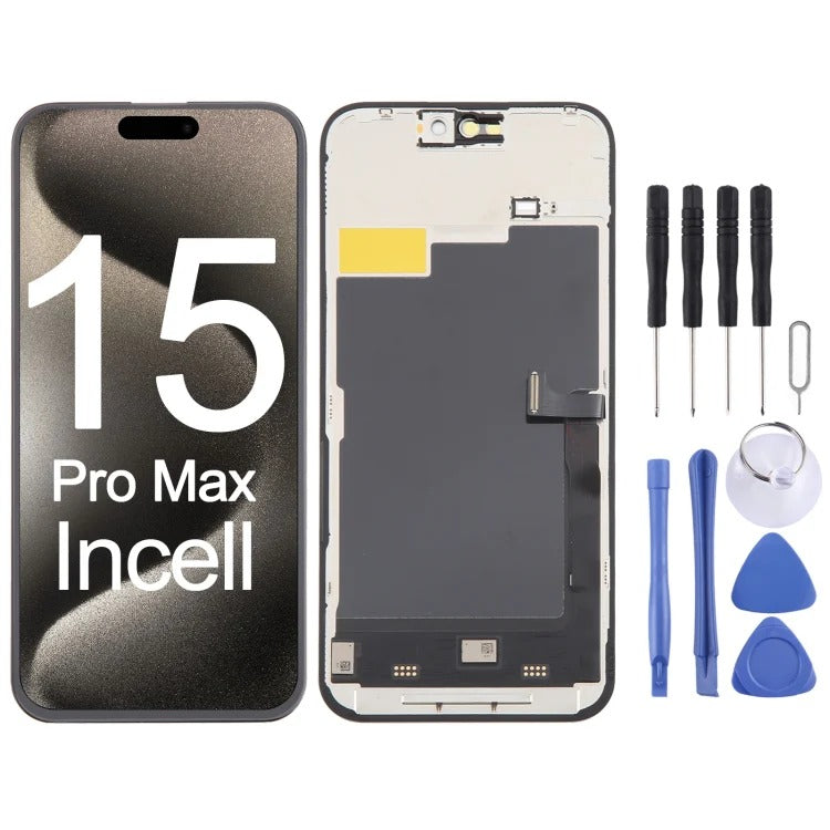 iPhone 15 Pro Max, In-Cell GX with Digitizer Full Assembly, Replacement Display with Repair Tools