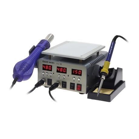 KADA 9803D+ 3-in-1 Hot Air Rework Station with LCD Separator & Soldering Iron
