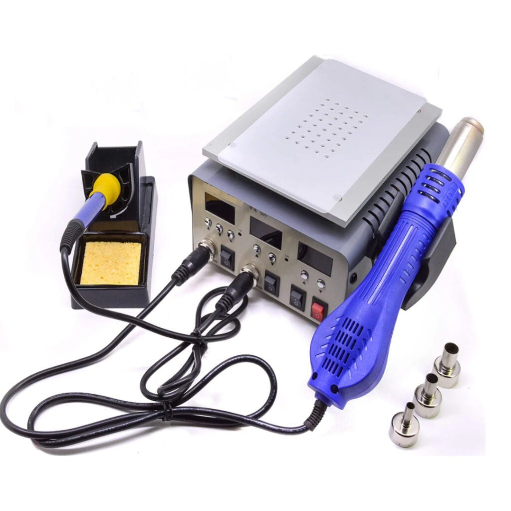 KADA 9803D+ 3-in-1 Hot Air Rework Station with LCD Separator & Soldering Iron
