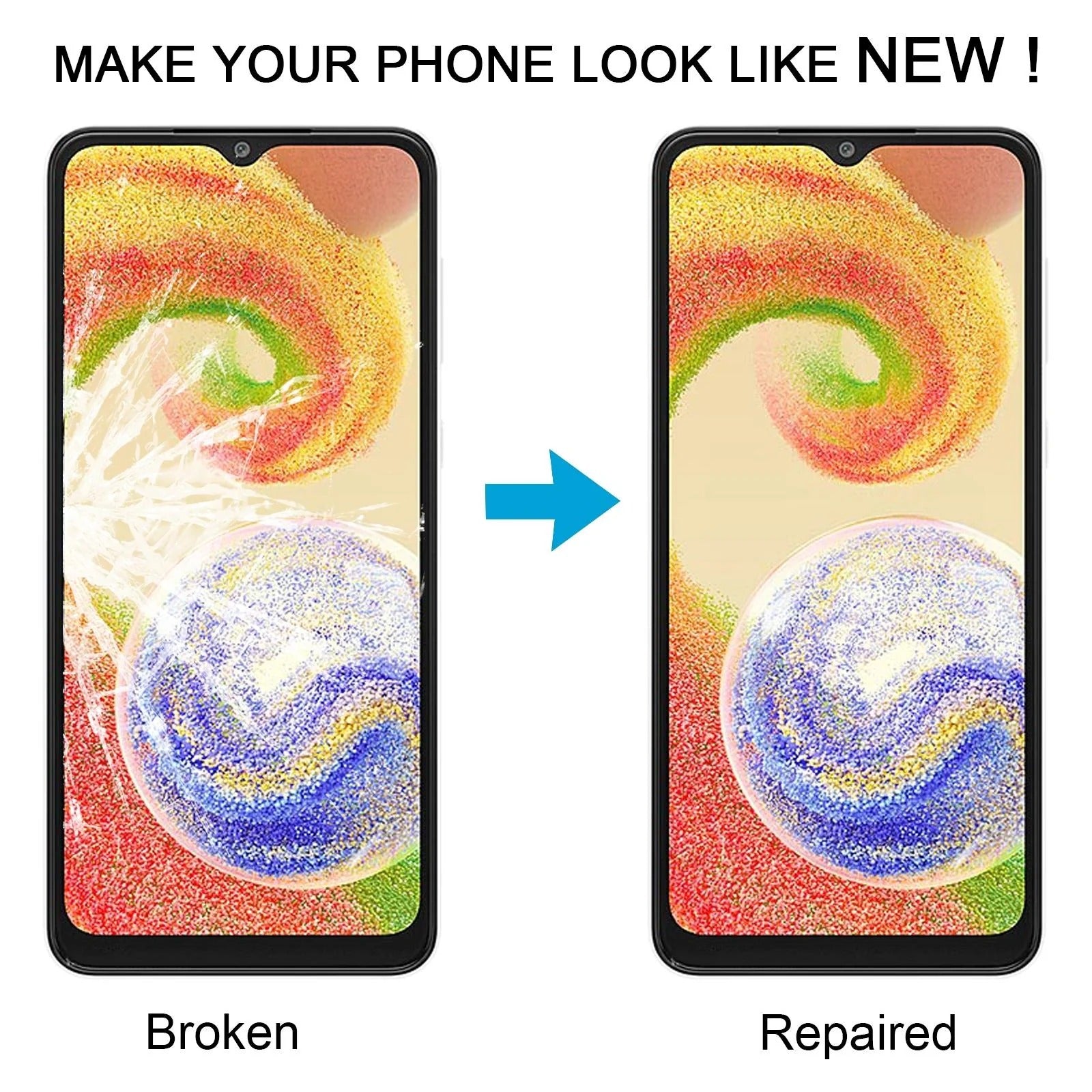 Samsung Galaxy A04 (SM-A045F) Outer Screen Glass Lens with OCA