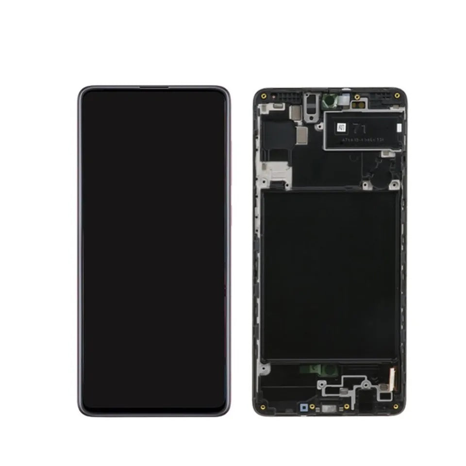 For Samsung Galaxy A71 SM-A715 6.43 inch TFT In-Cell Copy LCD Screen Digitizer Full Assembly with Frame