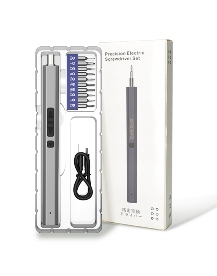 10 in 1 Precision Electric Screwdriver Set, Fast Charging Screwdriver Set with LED Light Phone Repair Electric Tool