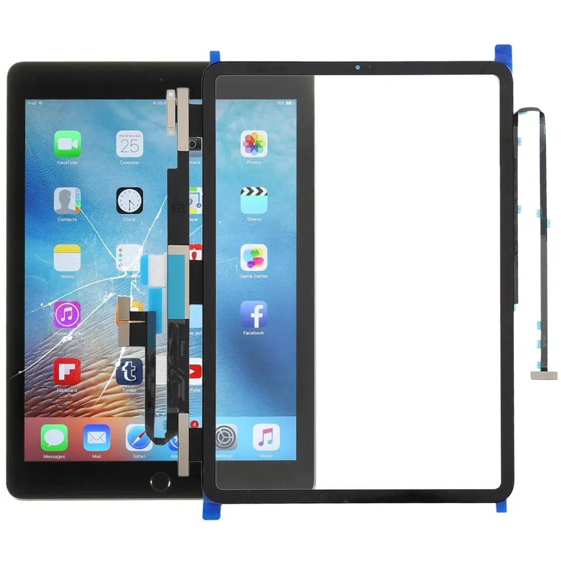 iPad Pro 12.9" (2018) Touch Screen Digitizer - Black (A1876/A1895/A1983/A2014)