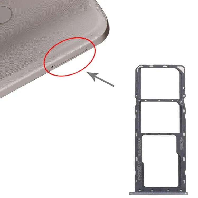 Nokia C20 PRO SIM Card Tray + SIM Card Tray + Micro SD Card Tray (Black)