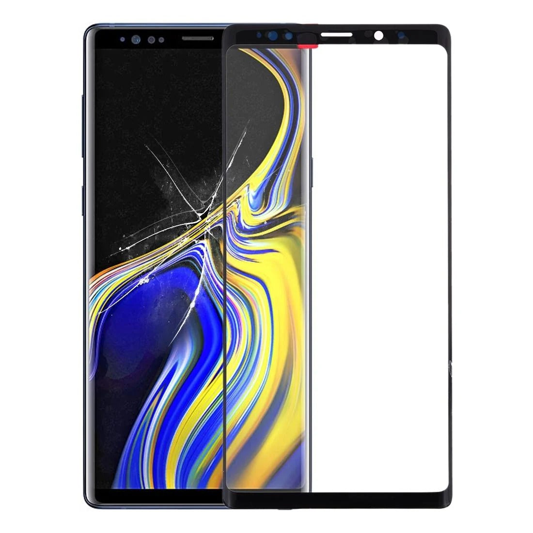 Samsung Galaxy Note9 Front Glass Lens with OCA Adhesive