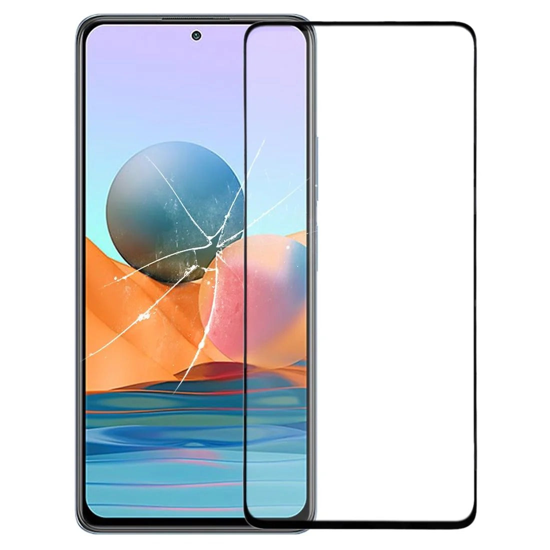 Xiaomi Redmi Note 10 Pro Outer Glass Screen Lens with OCA Adhesive