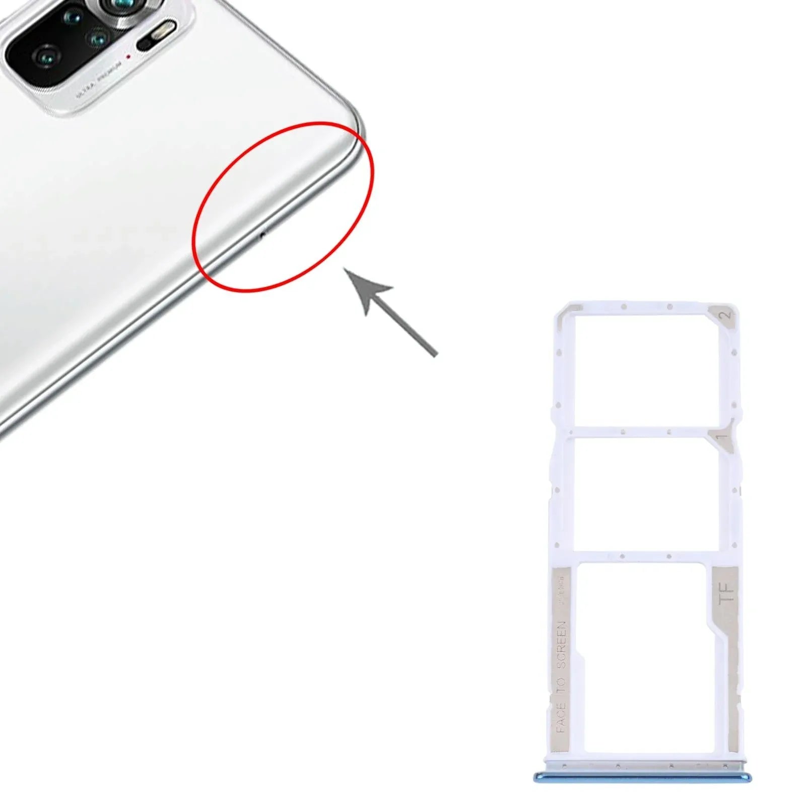 Redmi Note 10/10S SIM & SD Card Tray