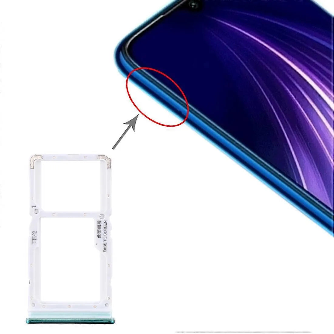 Xiaomi Redmi Note 8 SIM Card Tray+Micro SD Card Tray