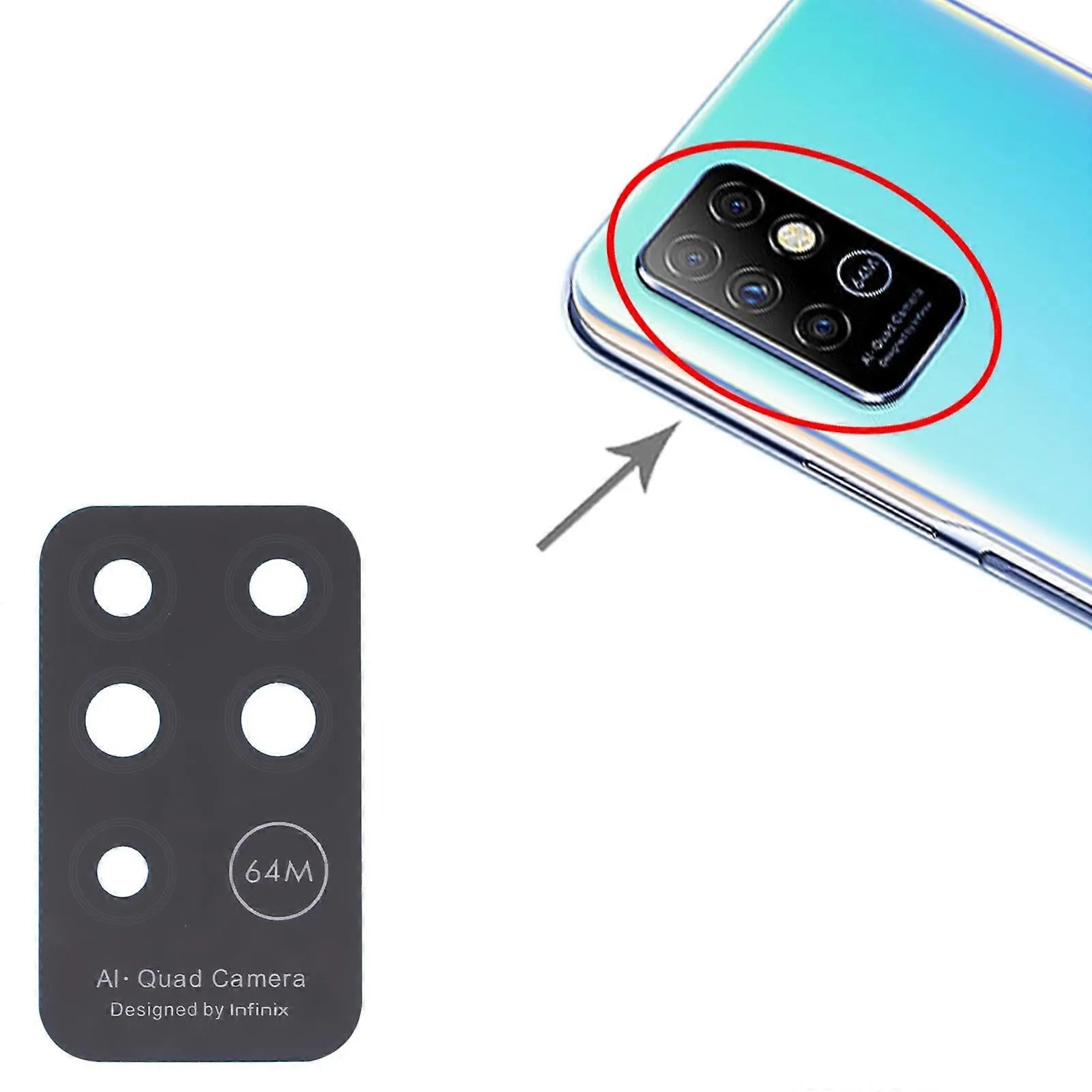 Infinix Note 8 Back Camera Lens