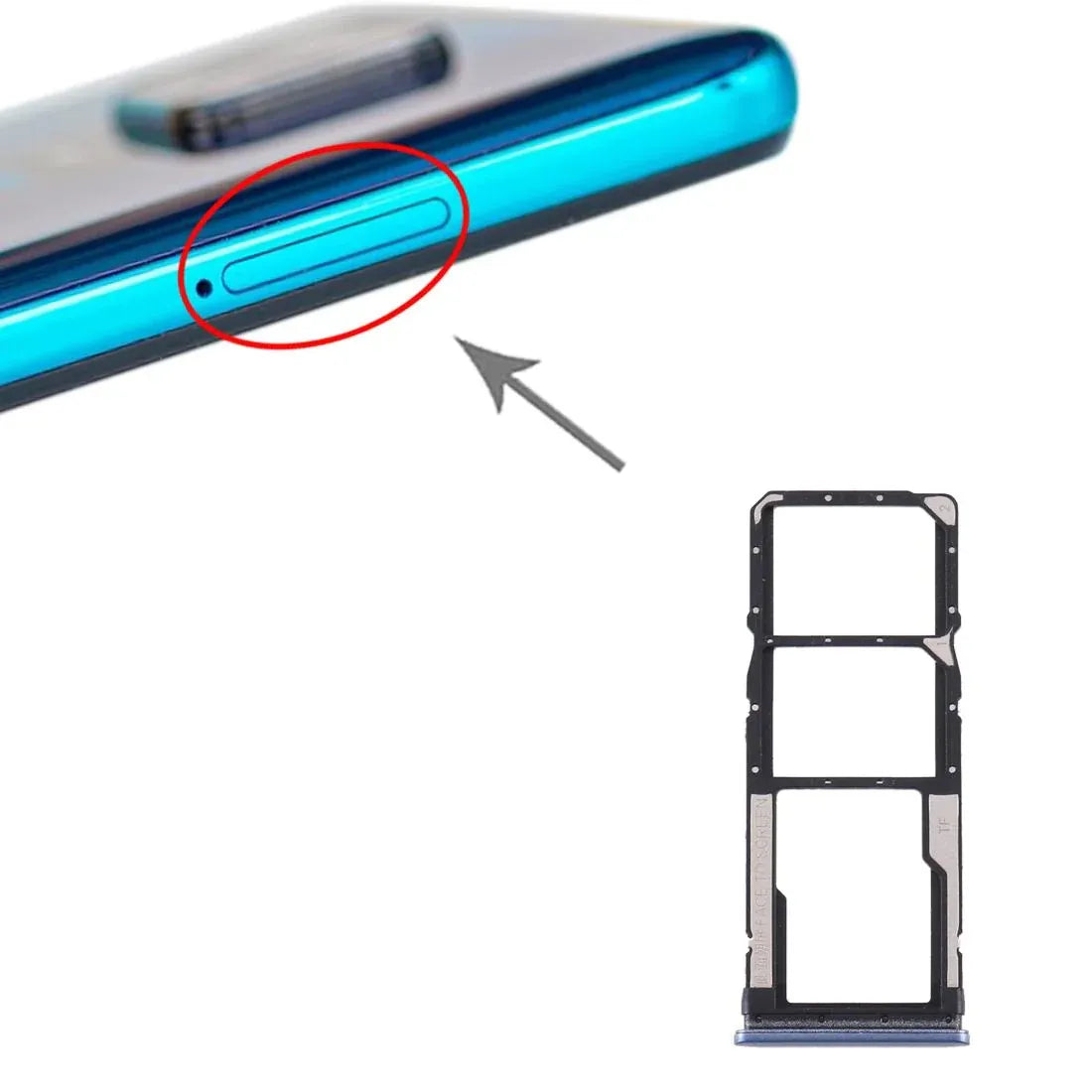 Xiaomi Redmi Note 9S/9 Pro/10 Lite SIM & SD Card Tray