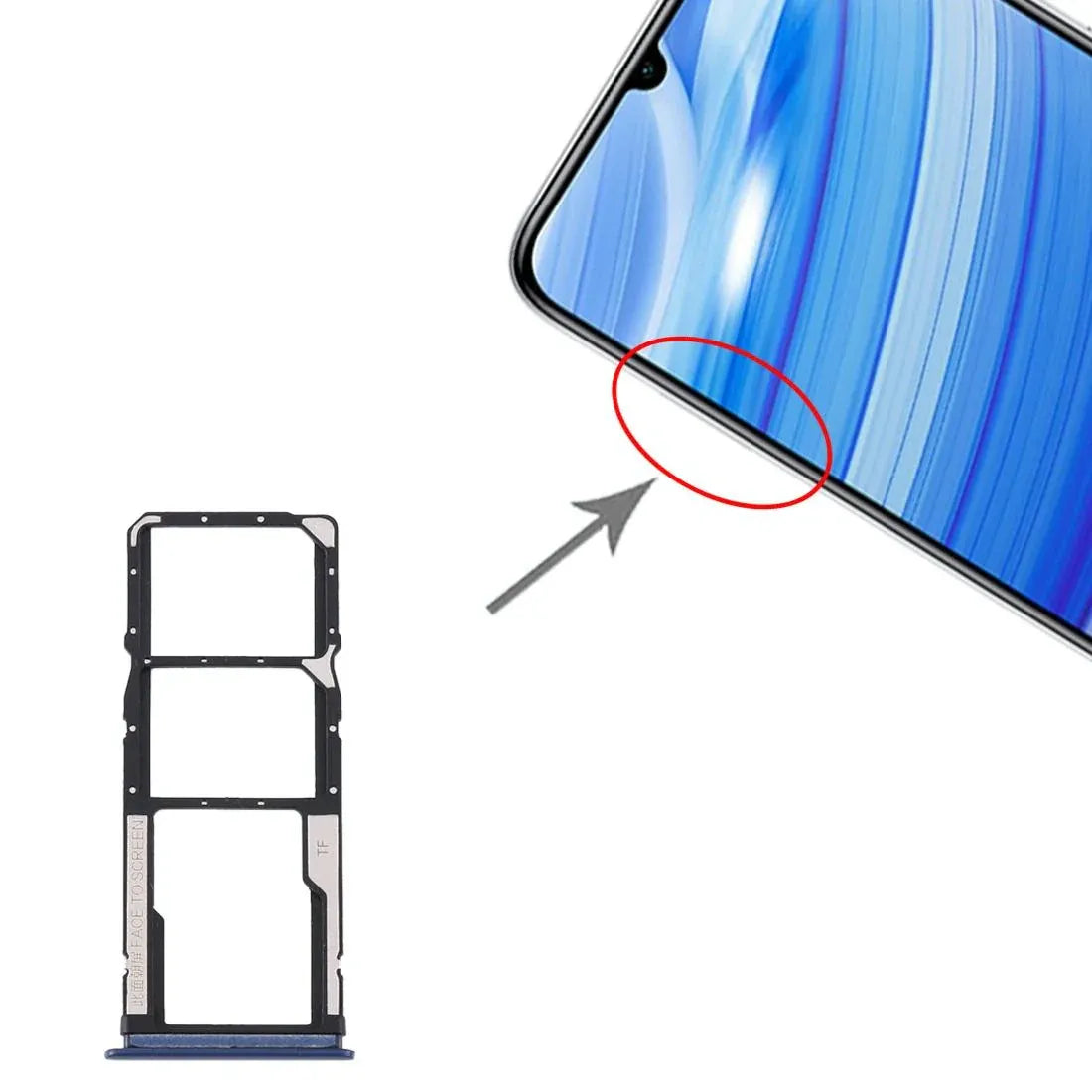 Xiaomi Redmi Note 9/10X 4G SIM & SD Card Tray
