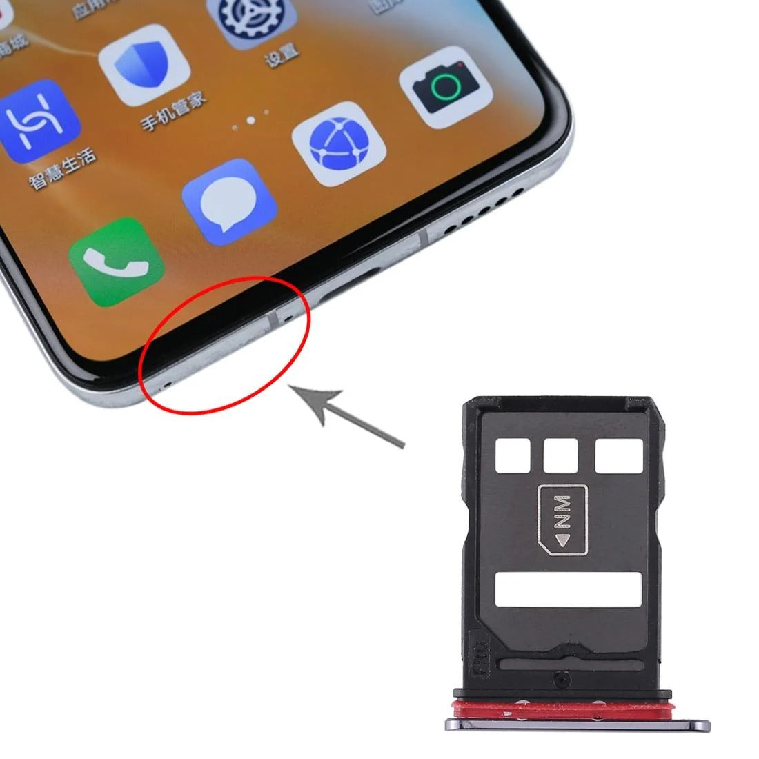 Huawei P40 SIM & NM Card Tray