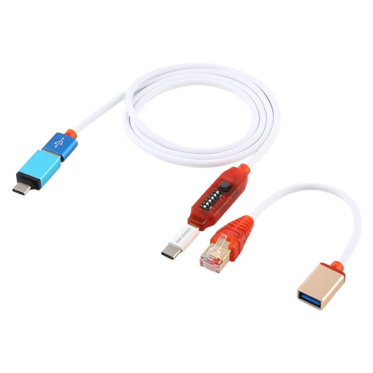 GSM_SOURCES Multi-Functional Boot All-in-One Cable (USB Female to RJ45 Male, Type-C, USB 3.0)