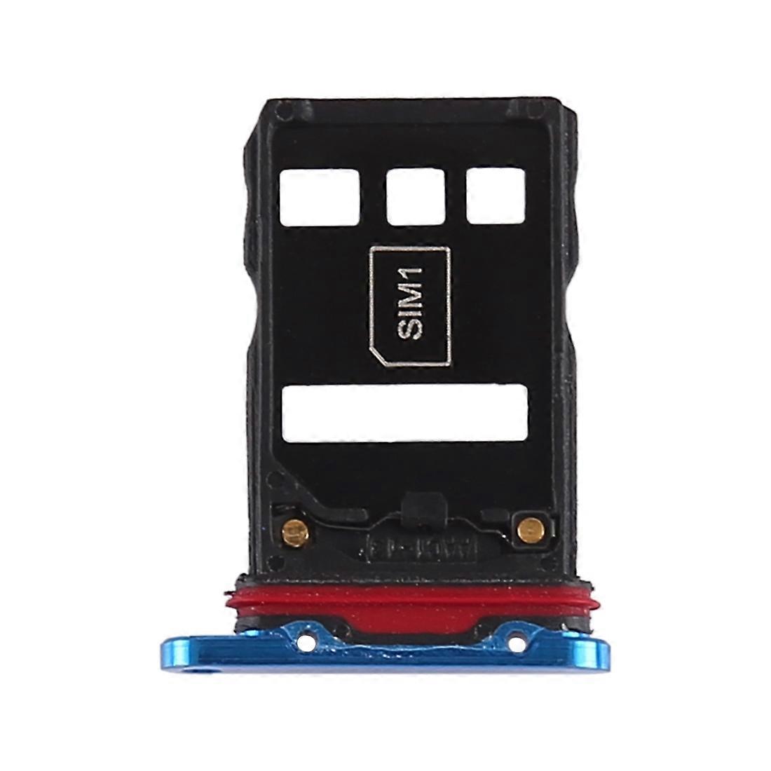 SIM Card Tray + NM Card Tray for Huawei P30 Pro - Blue