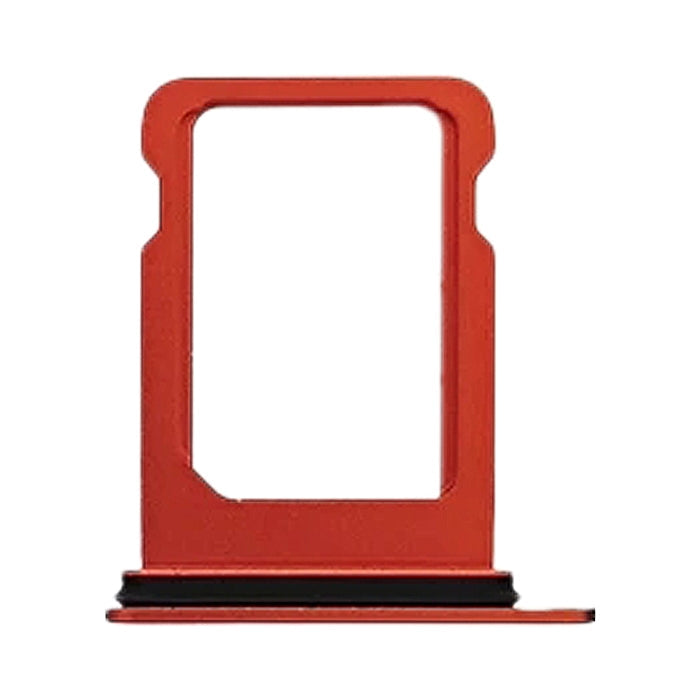 SIM Card Slot Tray Holder Replacement Compatible with iPhone 13 - Incl. SIM Pin (Single - Dual Sim Card Version) - Red