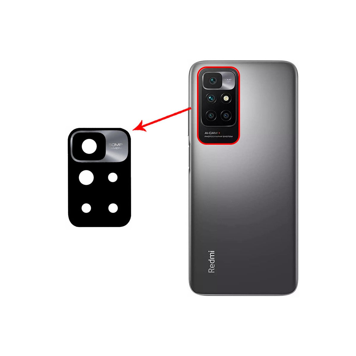 Xiaomi Redmi 10 (2020) Camera Lens for
