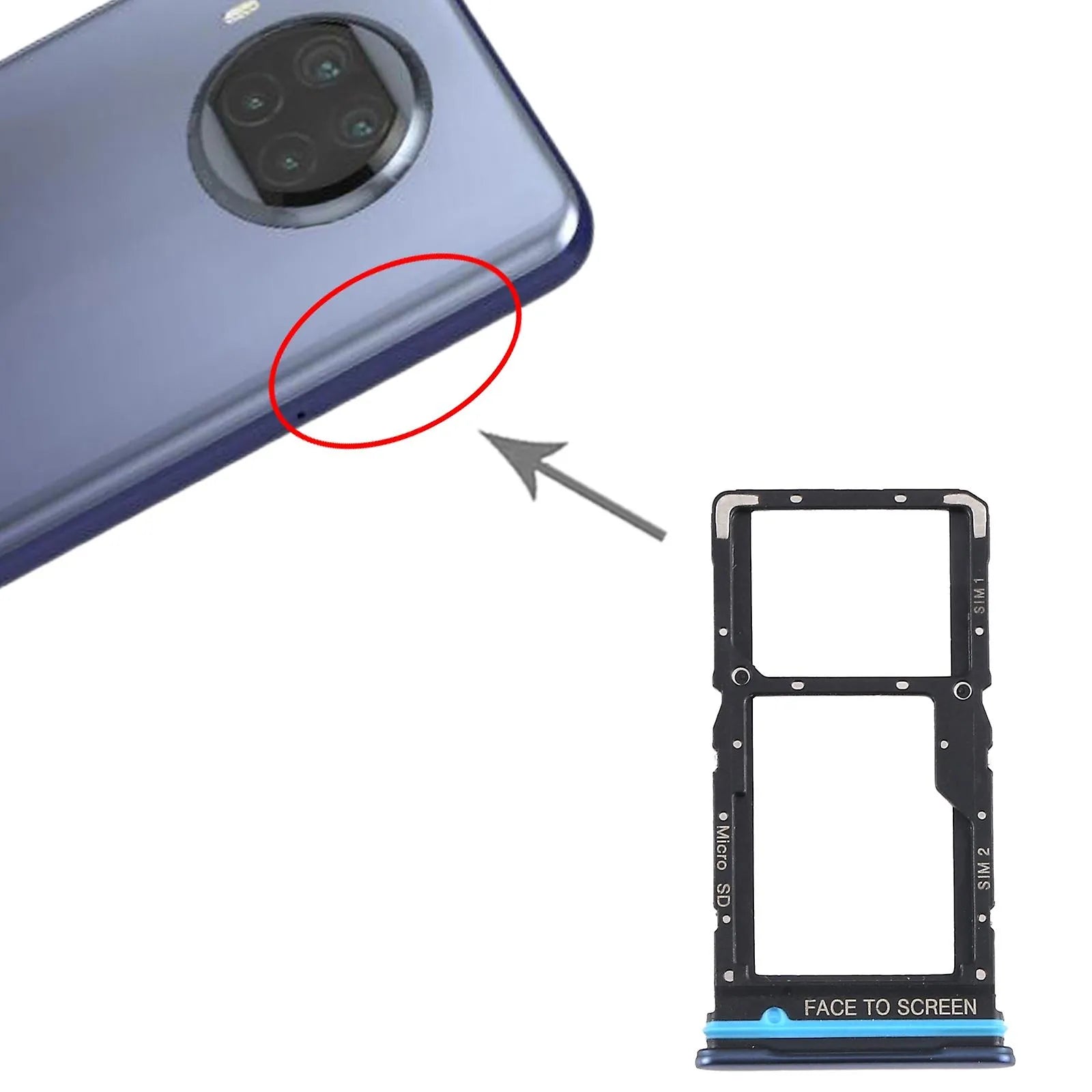 Mi 10T 5G Simtray