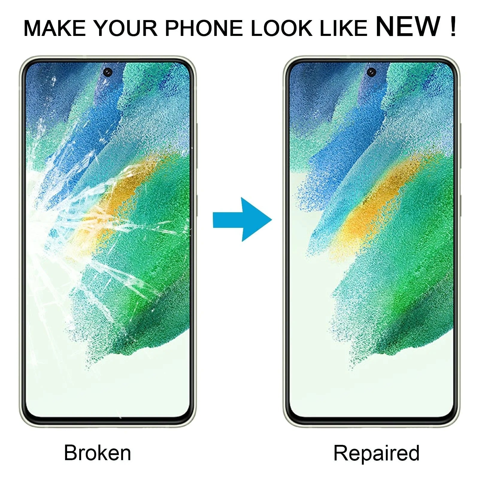 Samsung Galaxy S21 FE (G990B) Front Glass Lens with OCA