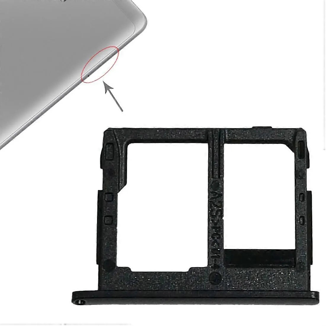 For Galaxy Tab A 8.0 / T380 / T385 SIM Card Tray + Micro SD Card