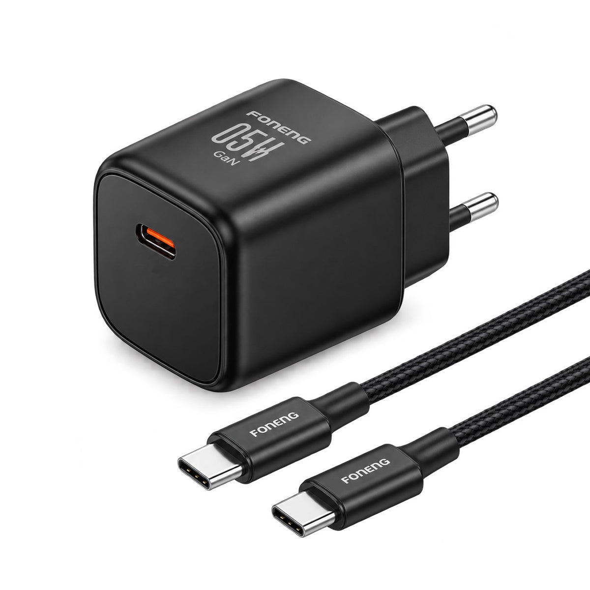 Cube-UK 20W GaN USB-C Fast Charger, PD & PPS Fast Charging Wall Adapter, USB Type-C Single Port Charger, Compact & Lightweight Design