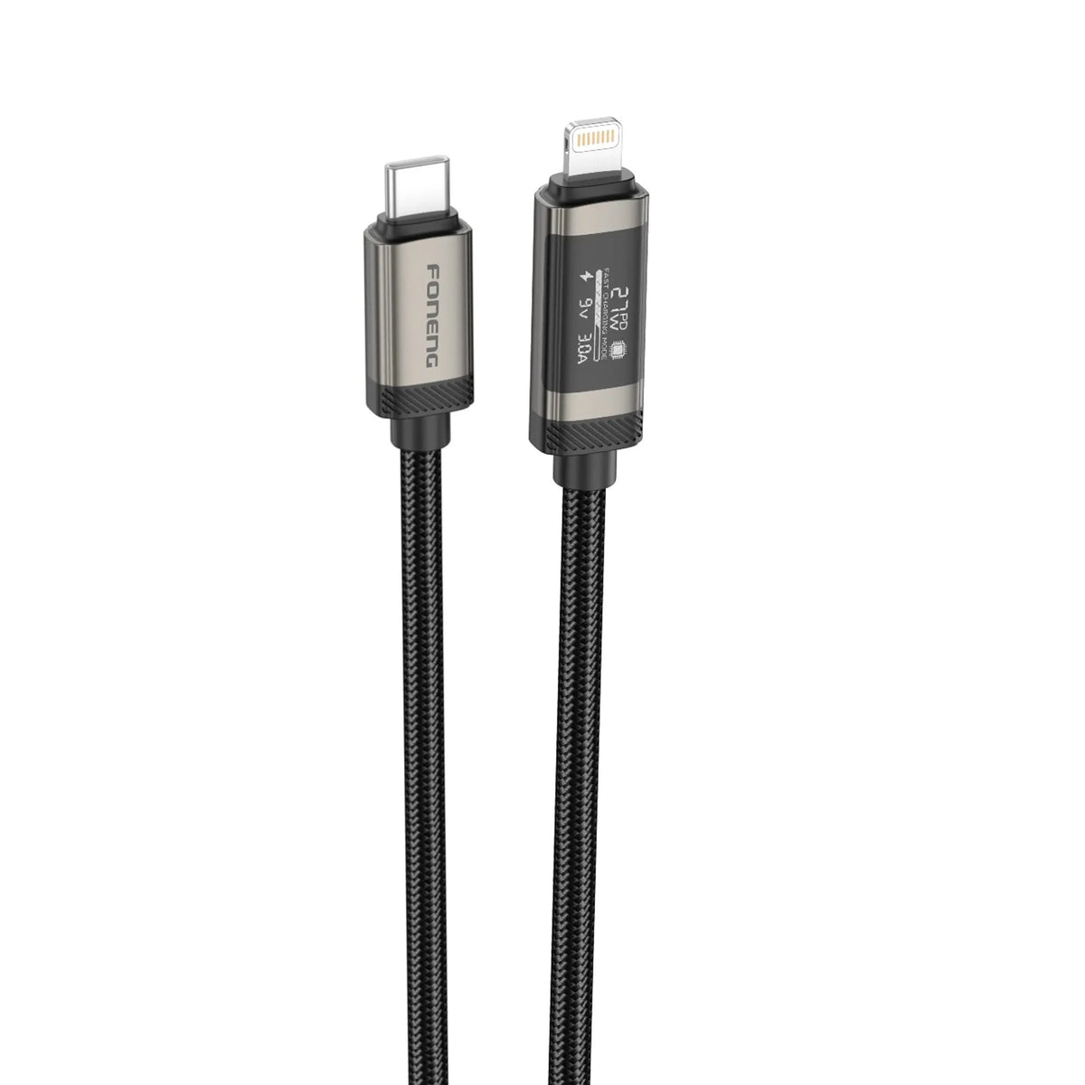 FONENG X122 1.2M Type-C to Type-C / Lightning to Type-C Braided Cable PD100W