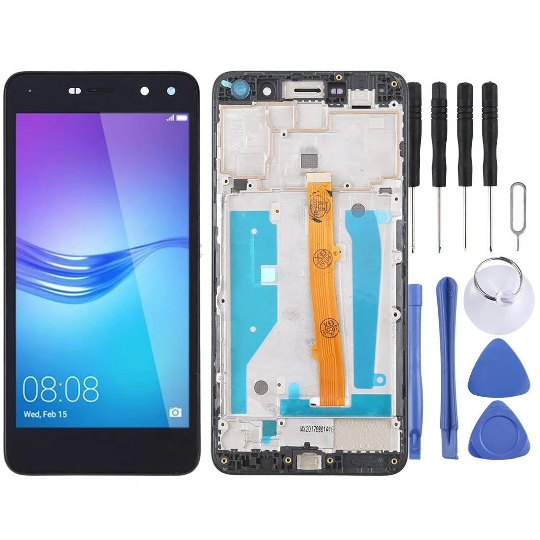 Huawei Y5 (2017) Black LCD Screen & Digitizer with Frame