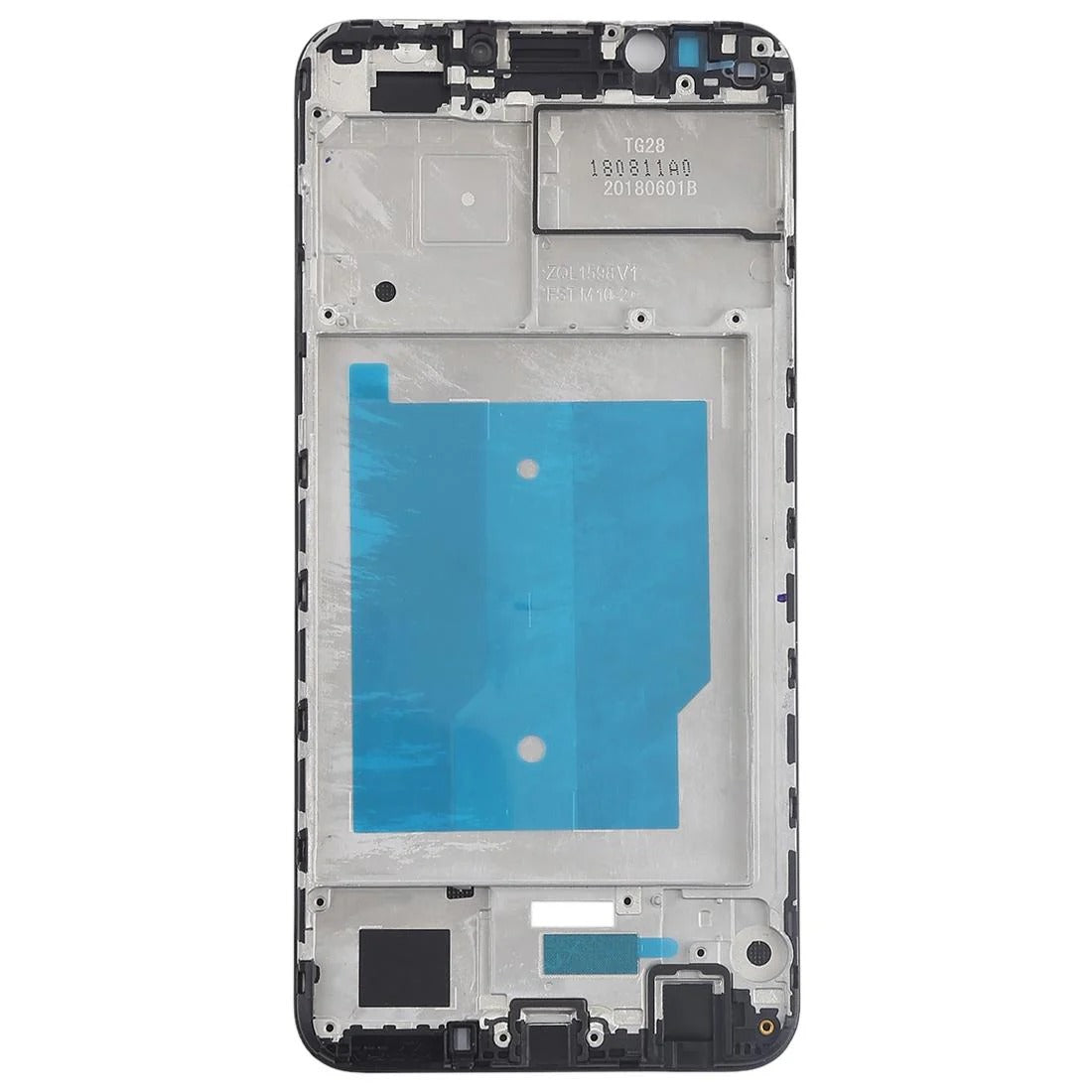 Huawei Y7 (2018) Black LCD Frame Bezel - Front Housing