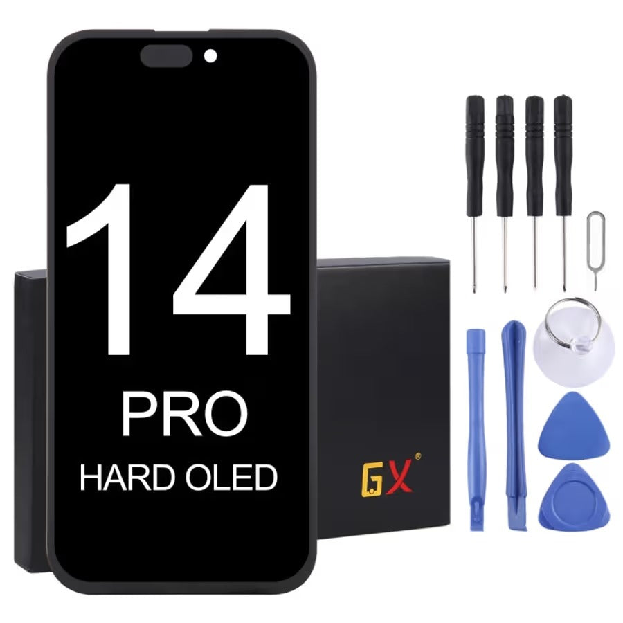 OLED Hard GX Screen Replacement Compatible With iPhone 14 Pro Premium Quality Display with Touch Digitizer