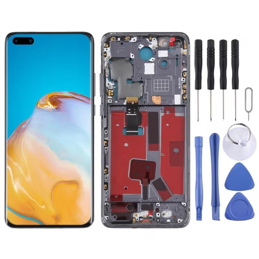 LCD Screen For Huawei P40 Pro Digitizer Full Assembly with Frame