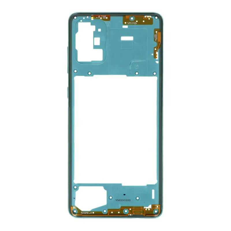 Samsung Galaxy A71 Middle Frame Bezel - Blue