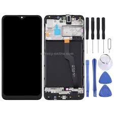 Copy LCD Screen for Samsung Galaxy A10 / SM-A105F (Single Card Version) Digitizer Full Assembly with Frame (Black)