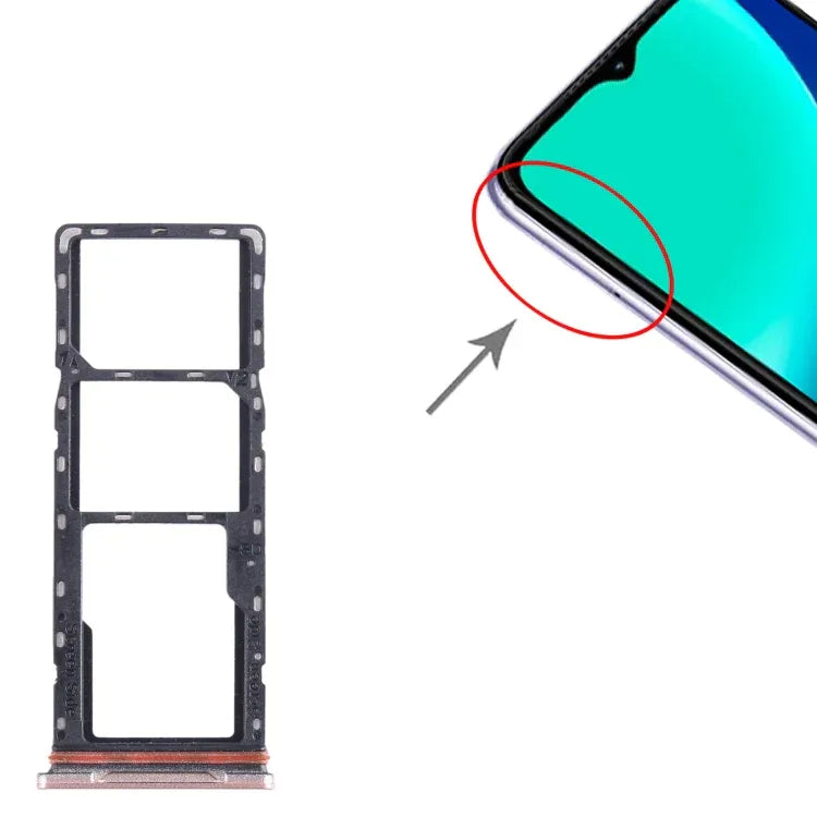 Infinix Hot 10i X659B SIM Card Tray + SIM Card Tray + Micro SD Card Tray