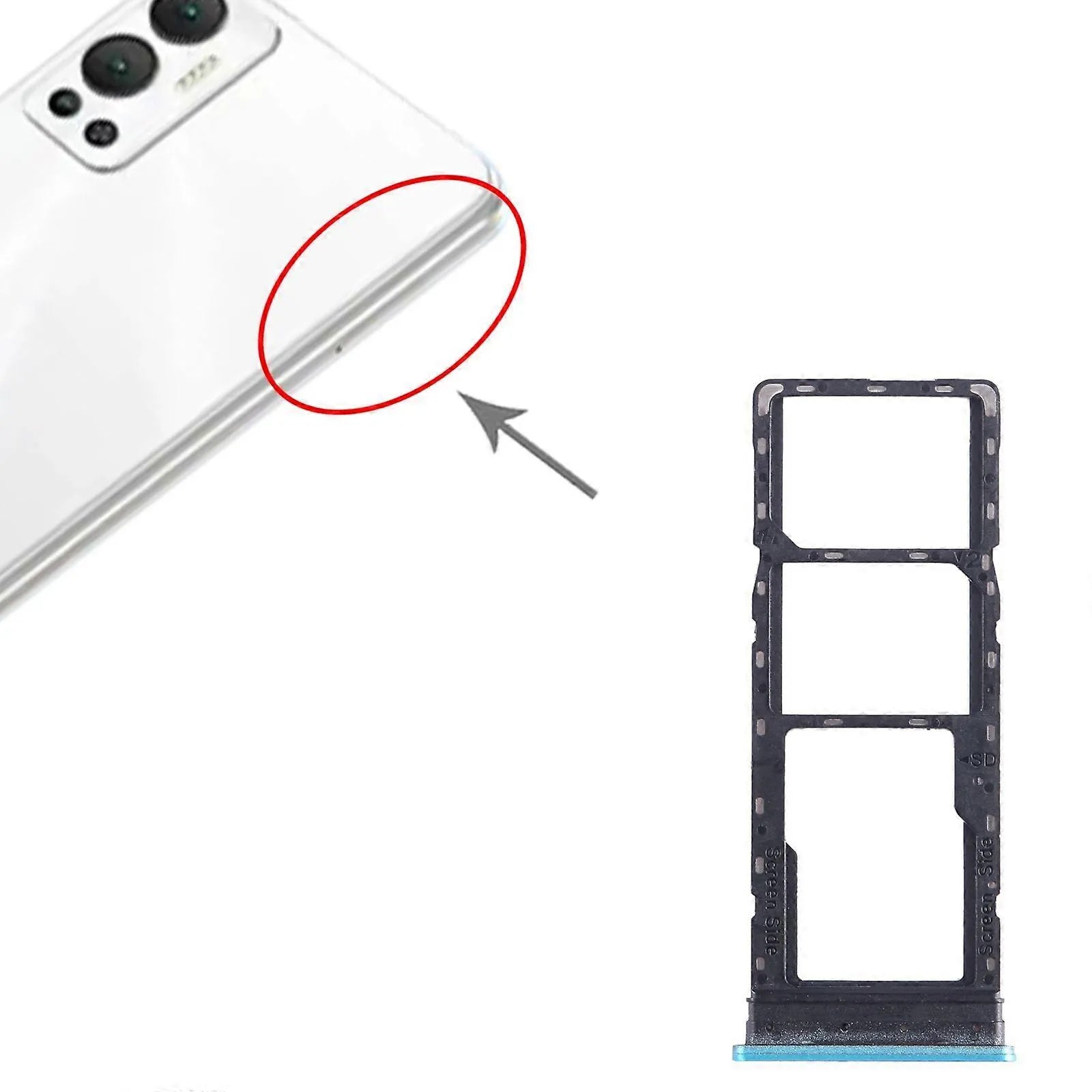 Infinix Hot 12 X6817 SIM + SIM Card Tray + Micro SD Card Tray