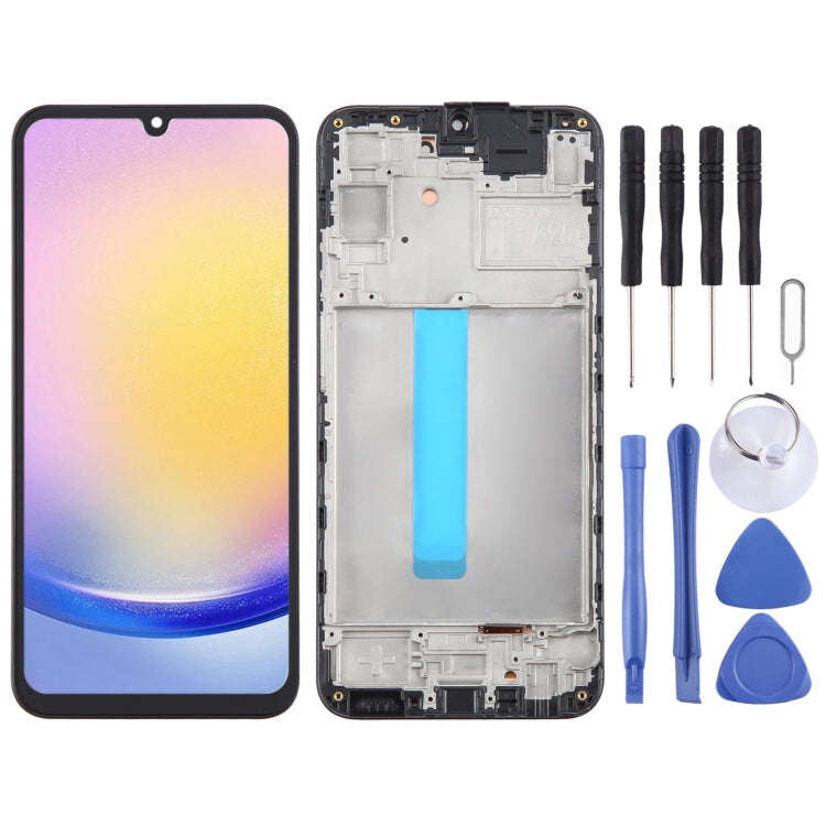 For Samsung Galaxy A25 SM-A256B TFT In-Cell Copy LCD Screen Digitizer Full Assembly with Frame