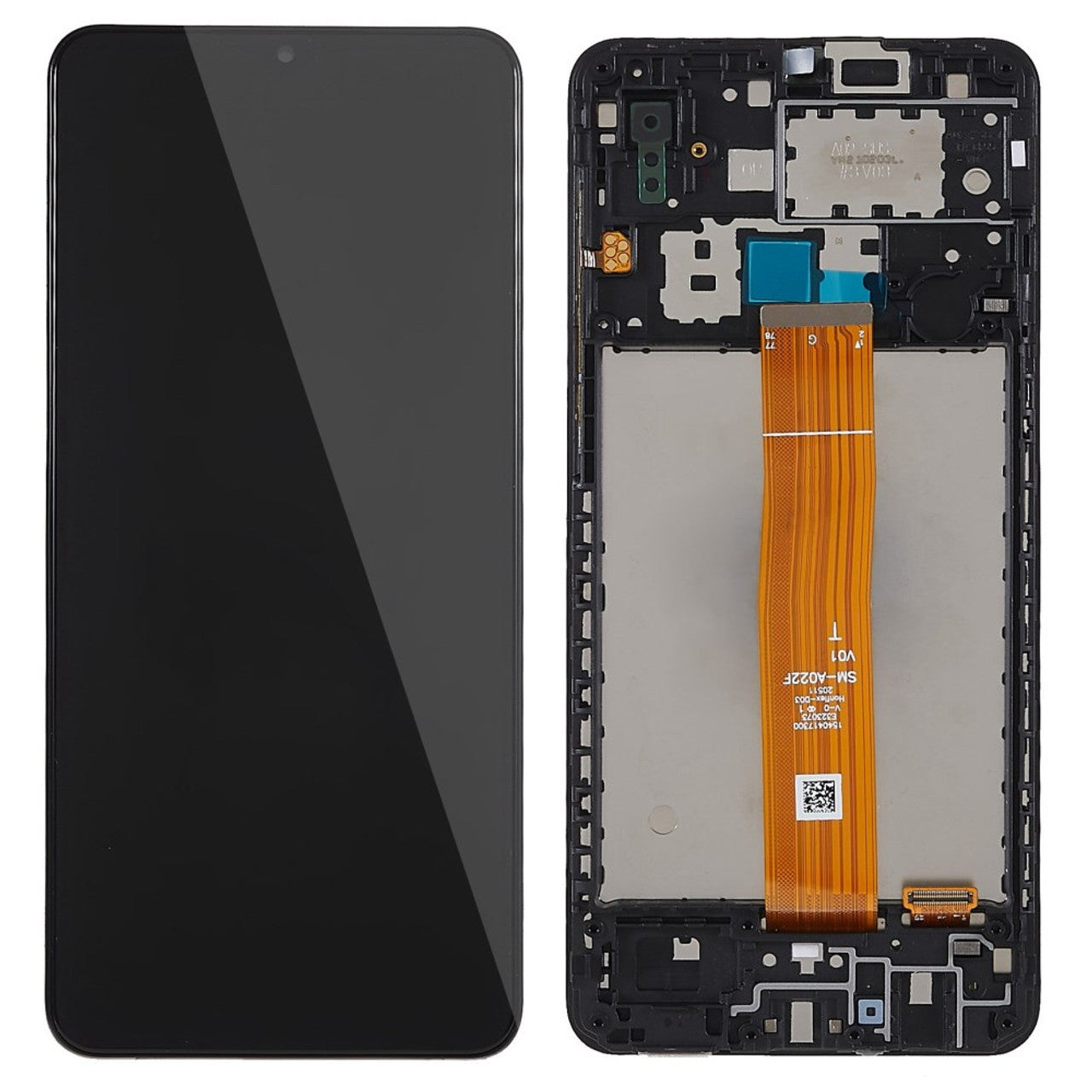 LCD Screen for Samsung Galaxy A02 SM-A022 Digitizer Full Assembly with Frame
