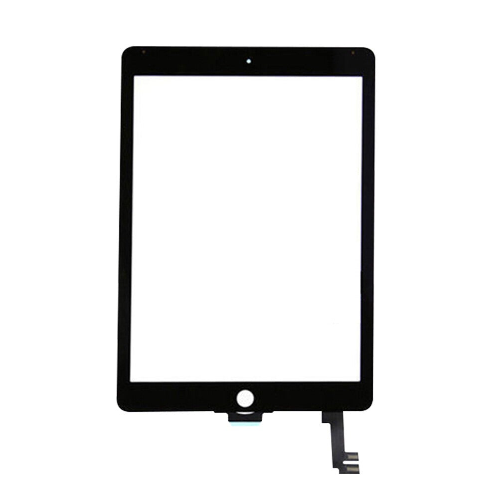 Touch Screen Digitizer Replacement compatible with iPad Air 2, 9.7", No TouchID, Black and White