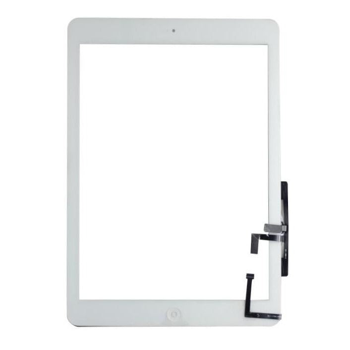 Touch Screen Digitizer Replacement compatible with iPad Air 9.7", (A1474, A1475), with Home Button, Black and White
