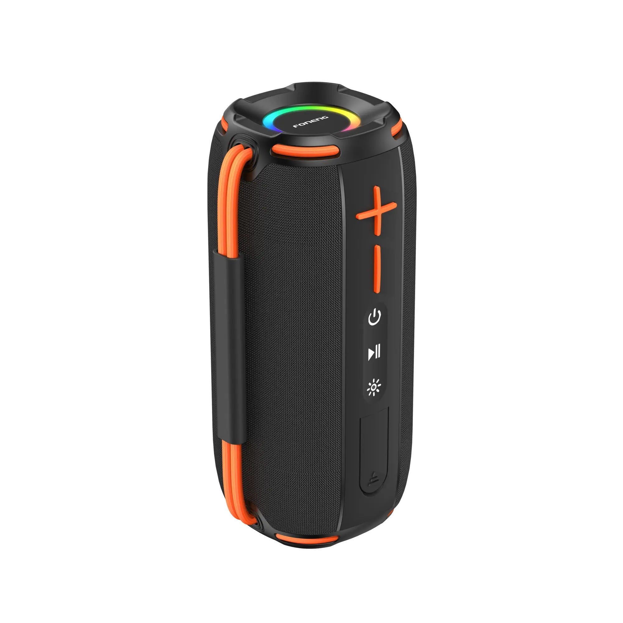 FONENG M7 10W Deep Bass Portable Bluetooth Speaker | Bluetooth 5.3 | TWS | FM Radio | USB | TF Card | AUX | RGB Lighting | Hands-Free Calling