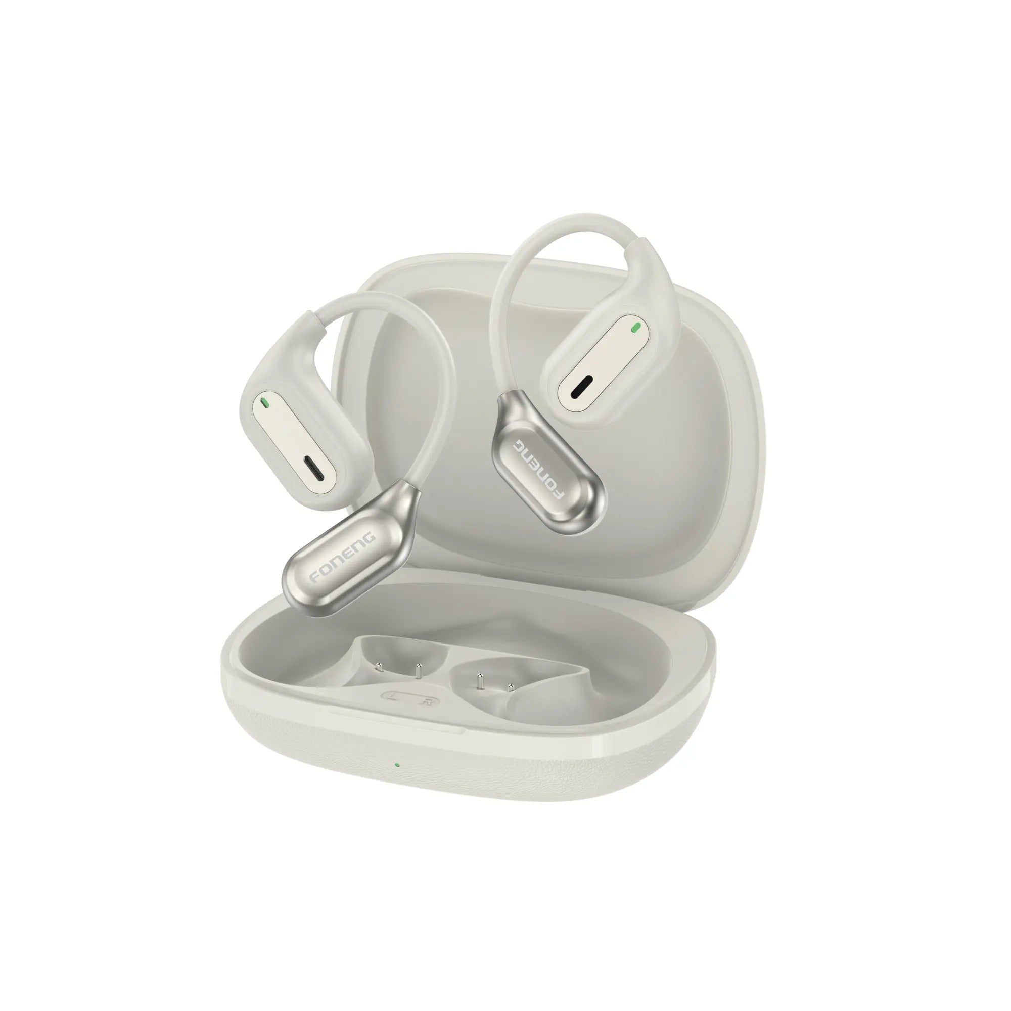 FONENG BL163 Open-Ear OWS Sports Earphones | Bluetooth 5.4 | 7-Hour Music Playback | 18mm Drivers | Smart Touch Control | Type-C Charging