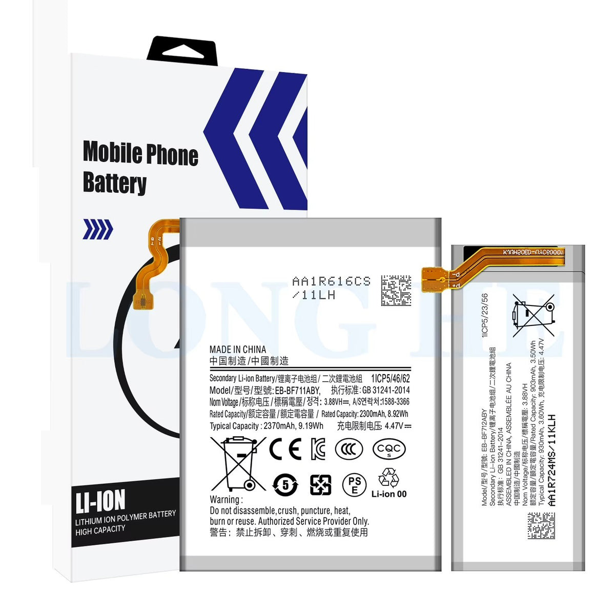 Replacement Battery Compatible for Samsung Galaxy Z Flip 3 5G SM-F711 EB-BF712ABY & EB-BF711ABY SM-F711U F7110