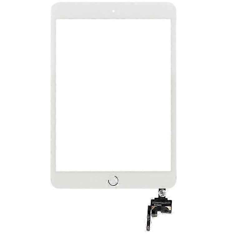 Touch Screen Digitizer Replacement compatible with iPad Mini 3, 7.9 Inch, with Home Button, No Touch ID, Black and White