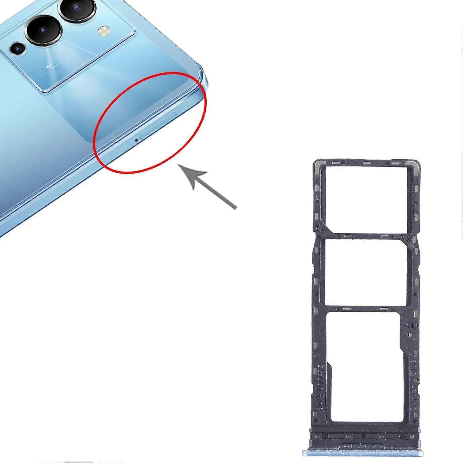 Infinix Note 12 4G X663 SIM + SIM Card Tray + Micro SD Card