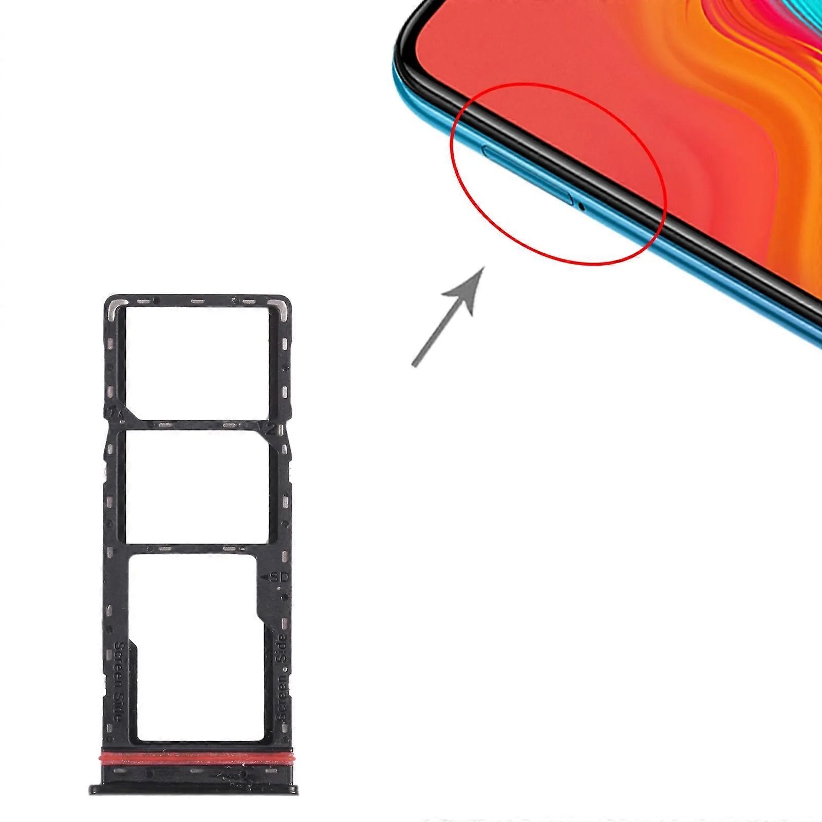 infinix Note 8 Lite SIM Card Tray + SIM Card Tray + Micro