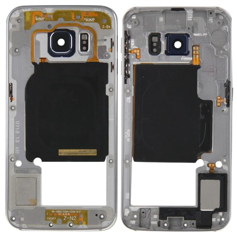 Galaxy S6 Edge silver Back Housing